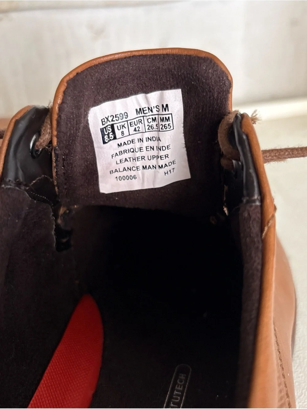 Rockport men’s Brown Leather Lace-Up Shoes